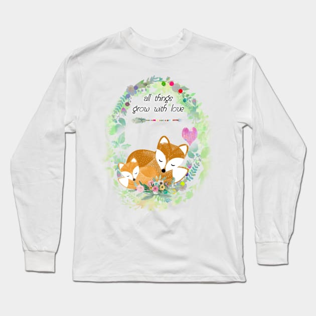 All things grow with love Long Sleeve T-Shirt by GreenNest